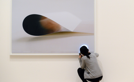 A Wolfgang Tillmans photo from a 2013 exhibition. Photo: DPA